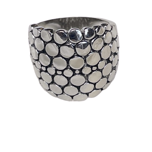 Jewelry - Silver Tome Pebble Ring | Size 9